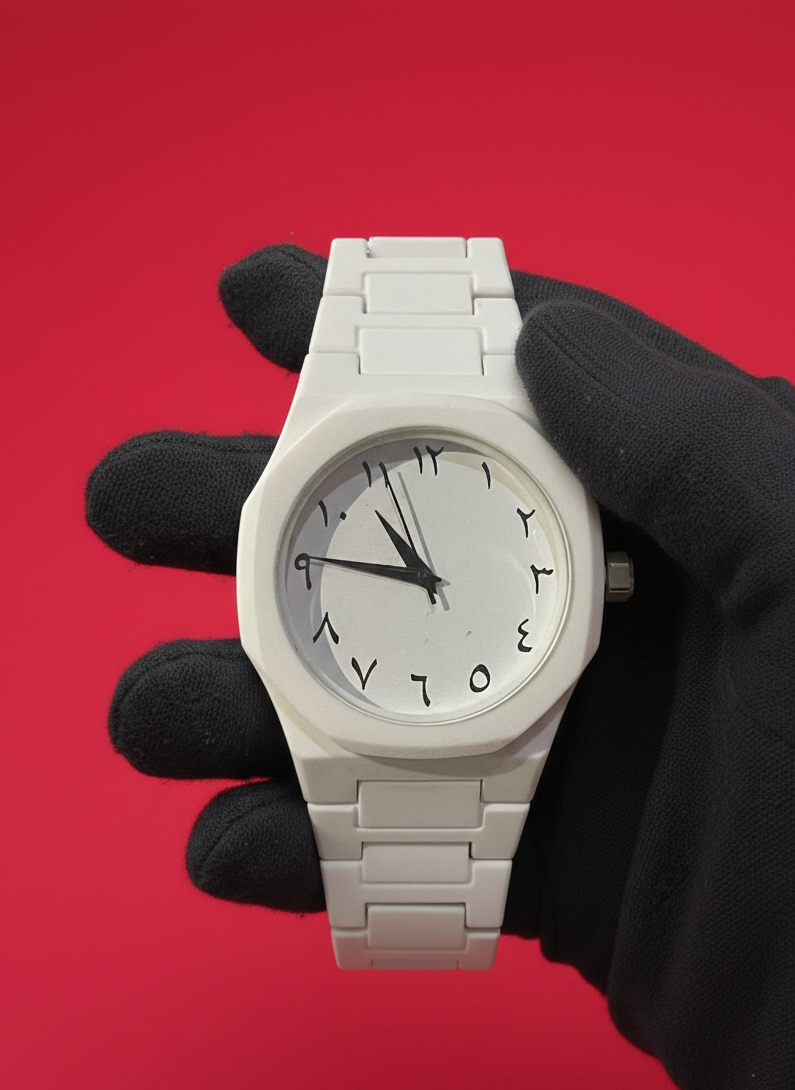 Arabic Aura (White) Watch